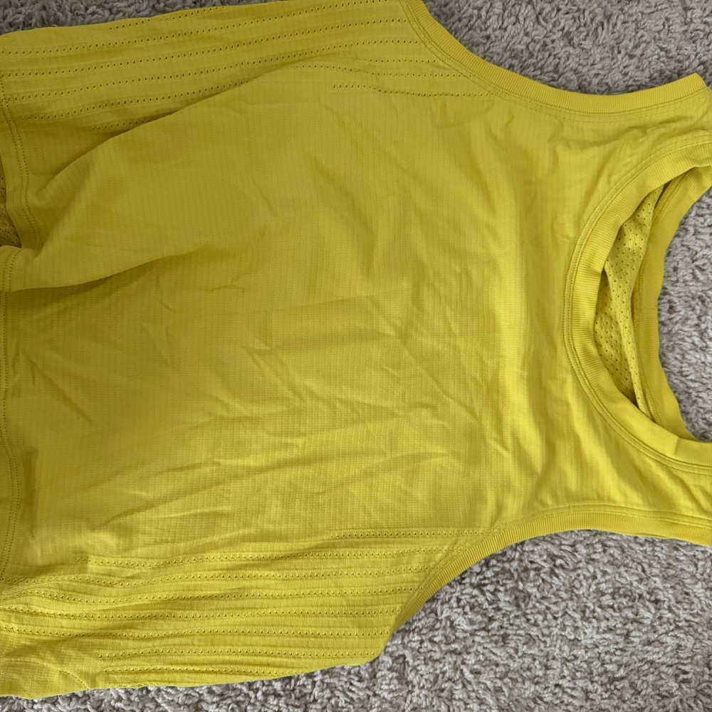 Lululemon Athletica Yellow Tank Top